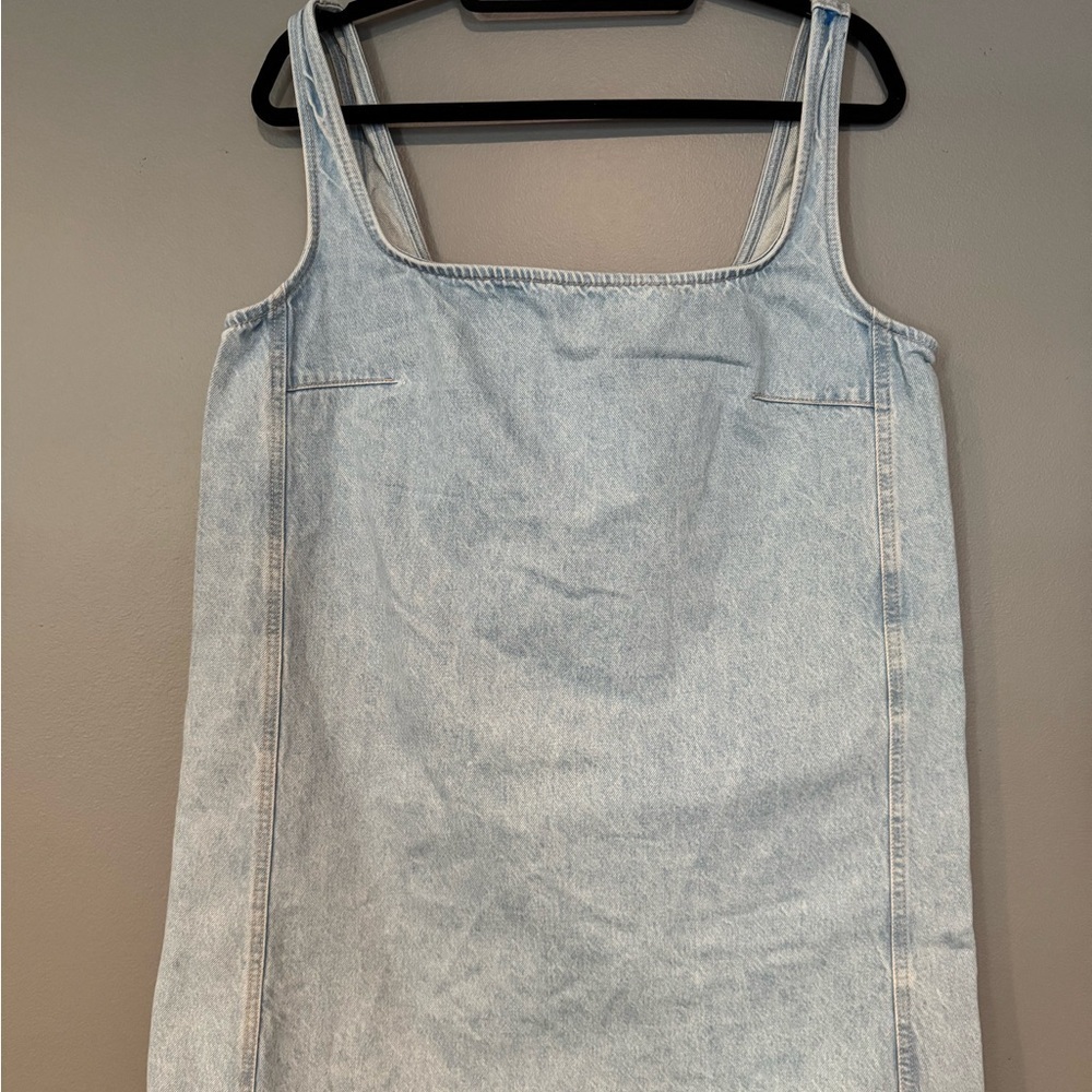 Zara Blue Sleeveless Scoop Neck Sundress - Picture 2 of 5